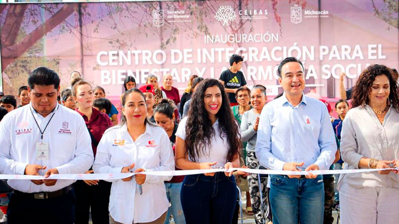 Inaugura Bugarini en Zamora un Ceibas para la integración social 
