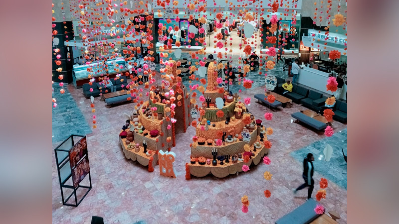 Morelia, presente en CDMX con montaje alusivo al Día de Muertos 