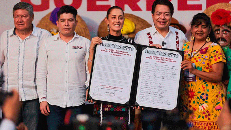 Claudia Sheinbaum lleva a cabo firma del Acuerdo de Unidad desde Chilpancingo, Guerrero