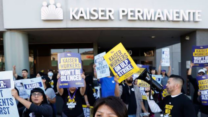 Histórica huelga en hospitales de California: trabajadores de Kaiser Permanente exigen mejoras 