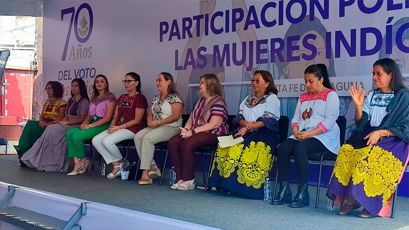 Conmemora Seimujer los 70 años del voto femenino en México; resaltan las necesidades para el acceso de las mujeres indígenas en la política