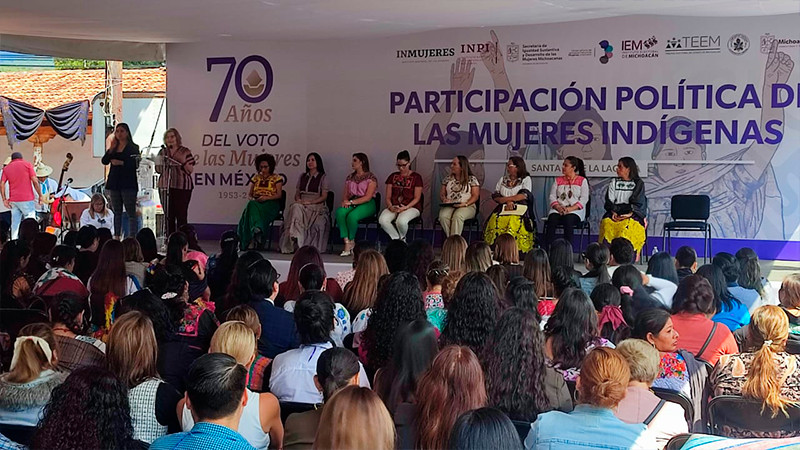 Conmemora Seimujer los 70 años del voto femenino en México; resaltan las necesidades para el acceso de las mujeres indígenas en la política