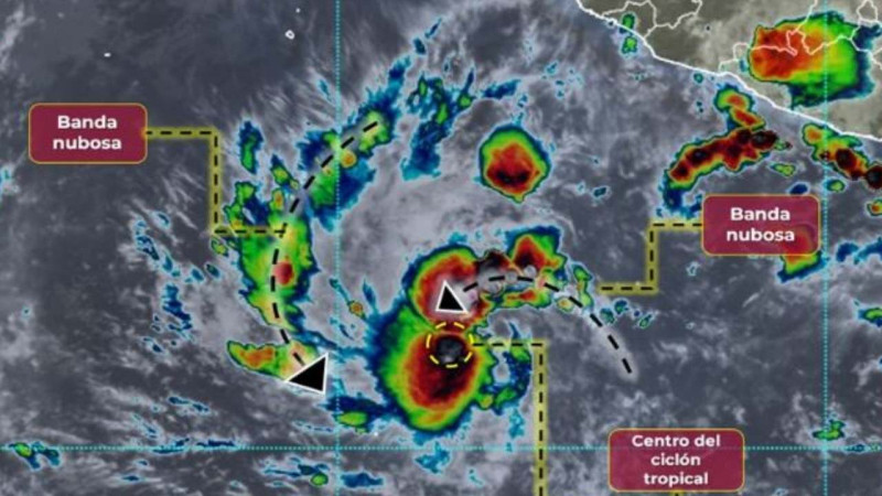 Tormenta tropical “Lidia” se convierte en huracán y fija rumbo hacia las costas de Jalisco 