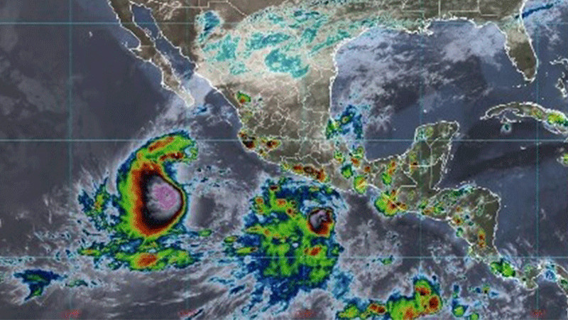 Baja presión en el Pacífico podría volverse tormenta tropical y afectar los estados de Michoacán y Guerrero 