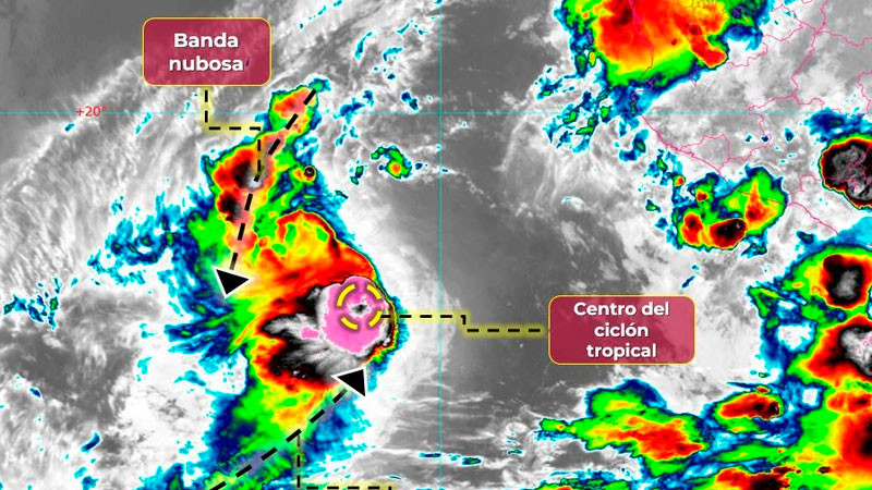 Lidia continúa como tormenta tropical al sur de Baja California Sur 