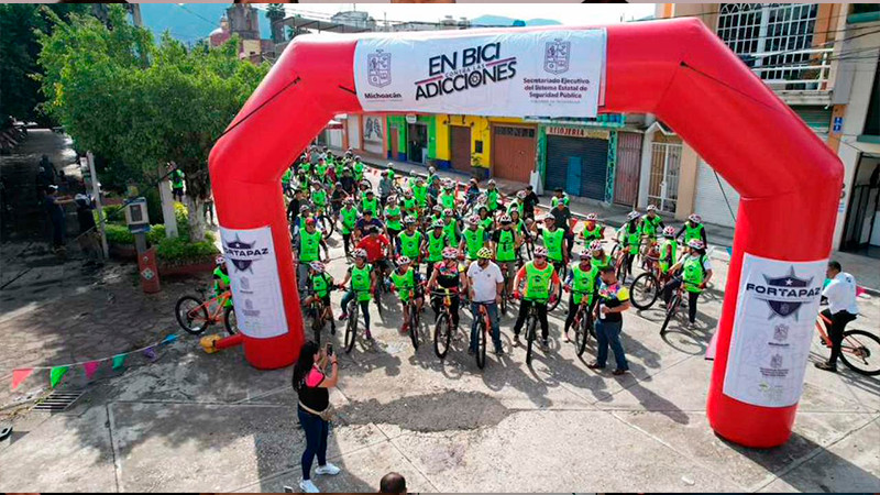 Programa En Bici contra las Adicciones, llega a Tuxpan 