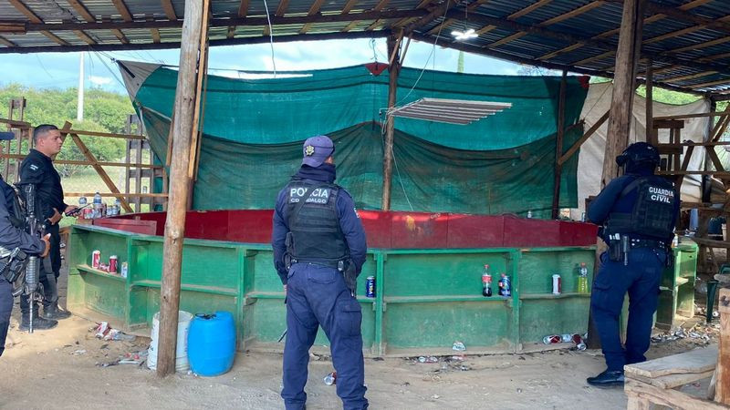 Desmantelan palenque clandestino en Hidalgo, Michoacán; fueron desalojadas 120 personas 