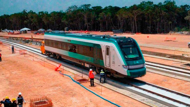 Tramo 3 del Tren Maya registra 100 por ciento de vía terminada 