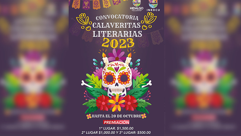 Ayuntamiento de Ciudad Hidalgo lanza convocatoria para concurso de Calaveritas Literarias  