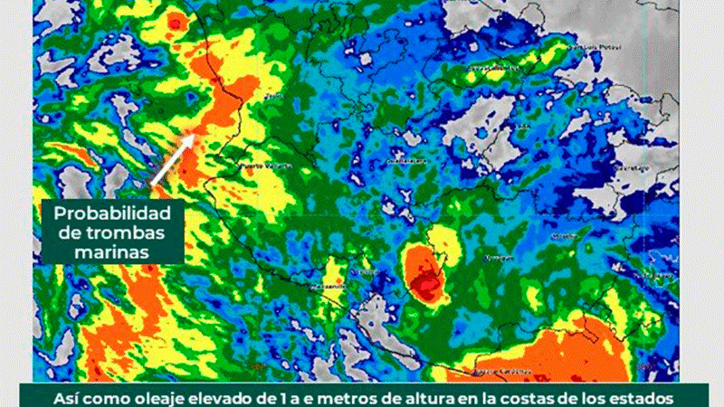 Tormenta 'Max' ocasionará lluvias intensas a torrenciales en Guerrero y Michoacán 
