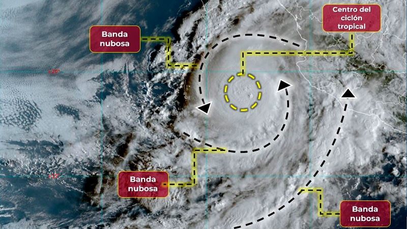 Lidia se ha intensificado a huracán de categoría 2 