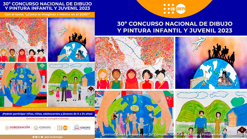 Invita Segob a participar en el 30 Concurso Nacional de Dibujo y Pintura Infantil y Juvenil 2023 