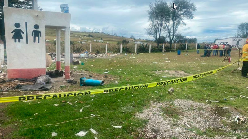 Explota taller de pirotecnia en Almoloya de Juárez; hay 3 mujeres lesionadas 