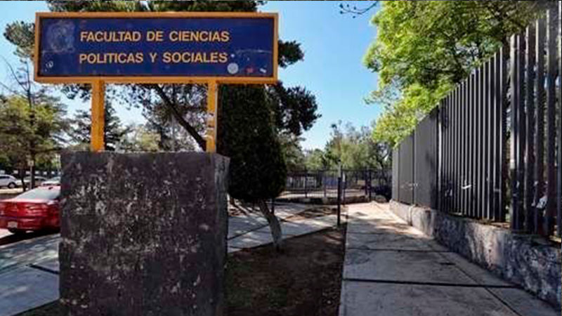 Tras fumigación, Facultad de Ciencias Políticas de la UNAM reanuda clases presenciales 
