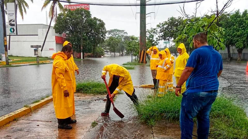 Lázaro Cárdenas se reportaron inundaciones por remanente Lidia 