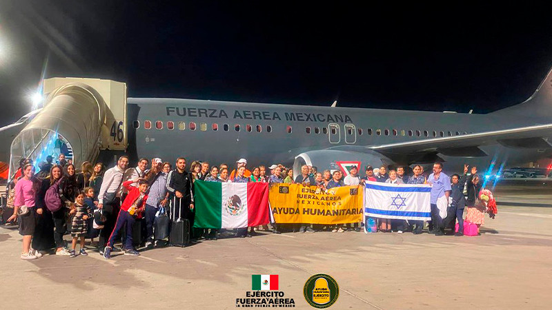 Este miércoles regresan a México 11 de los 16 michoacanos varados en Israel: Segob 