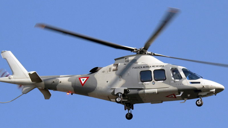 Cae helicóptero de la Fuerza Aérea Mexicana en Durango 