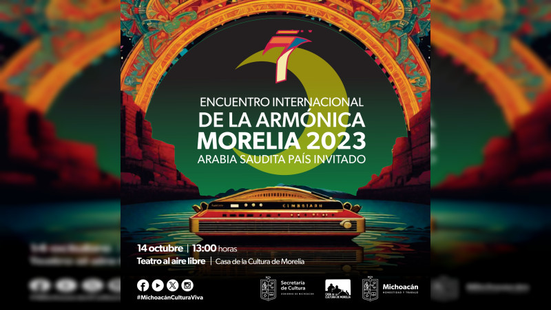 Invita Secum al Encuentro Internacional de la Armónica Morelia 2023 