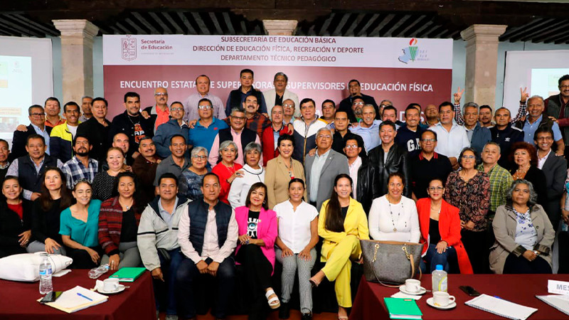 SEE Michoacán fortalece desempeño de supervisores de educación física  