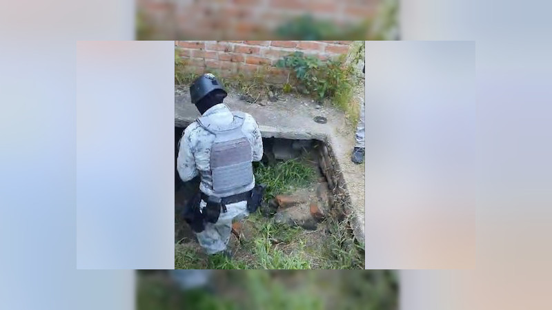 Descubren túneles cerca de centros de monitoreo del crimen organizado, en Teocaltiche, Jalisco 