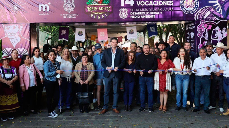 Mercadito Rural, oportunidad para conocer la riqueza de las Tenencias de Morelia: Alfonso Martínez