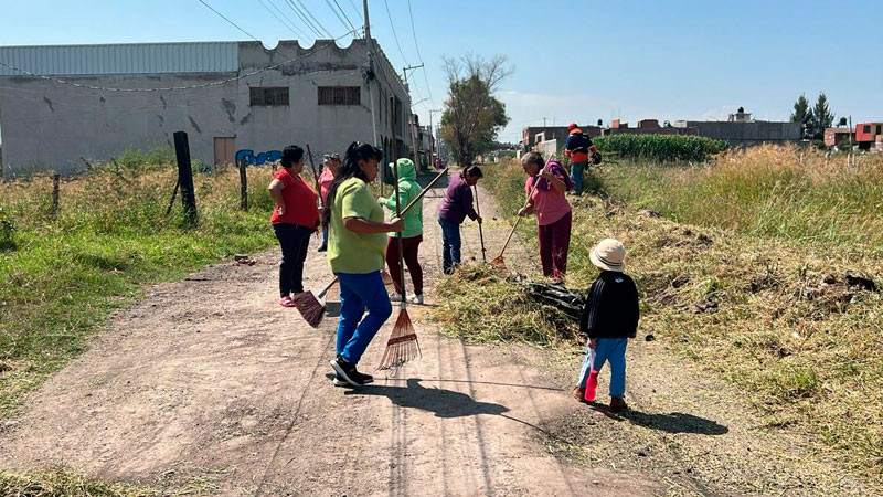 Gobierno de Morelia continúa con jornadas de limpieza sabatinas 