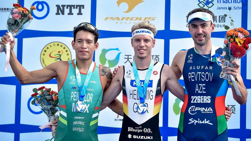 Gana mexicano medalla de plata en Copa Mundial de Triatlón 