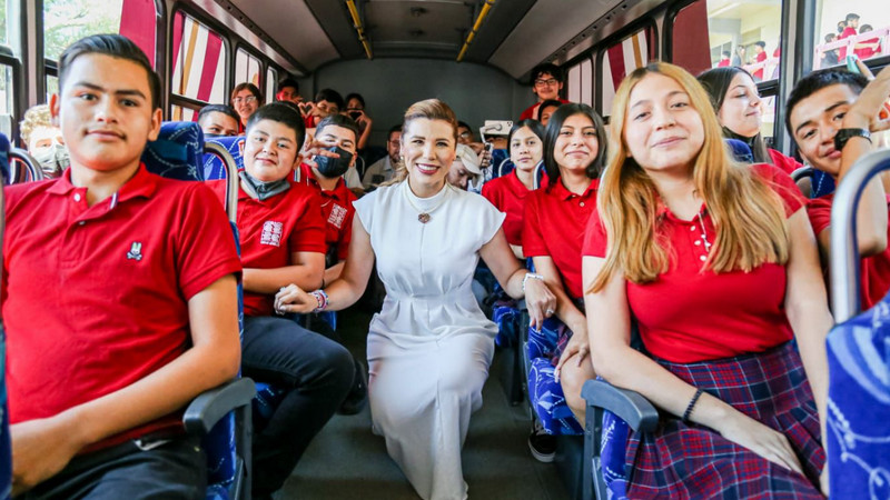 Transporte gratuito a estudiantes de Tecate, Playas de Rosarito y San Felipe, en Baja California 