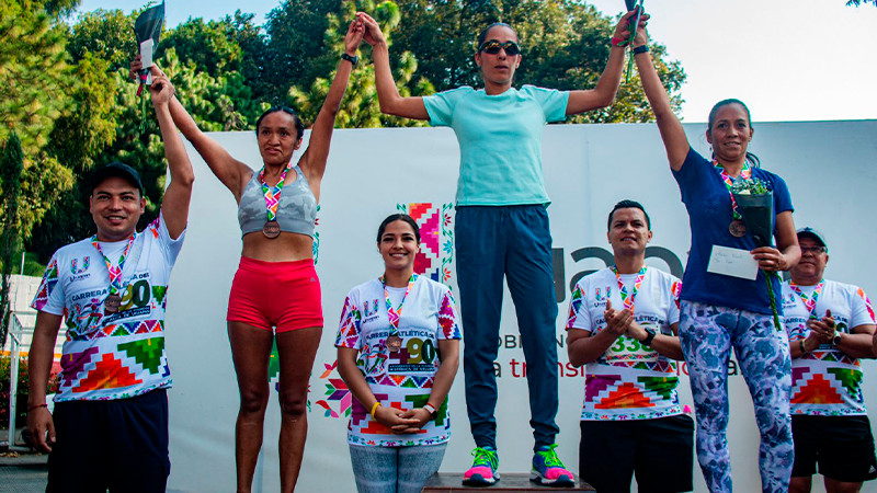 Un éxito, la carrera atlética por el 490 aniversario de Uruapan