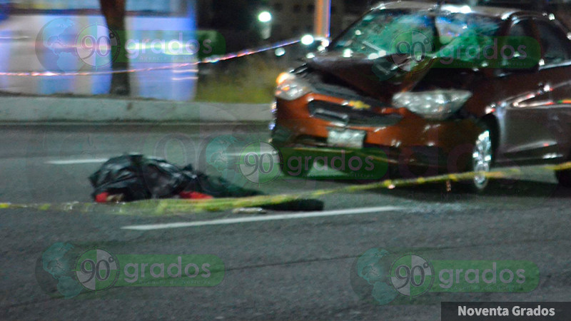 Hombre muere atropellado en Av. Paseo de la República a la altura de Juriquilla en Querétaro 