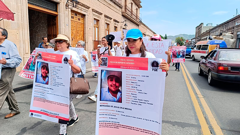 Se acabaron las protestas pacíficas: familiares de 3 jóvenes desaparecidos en Michoacán