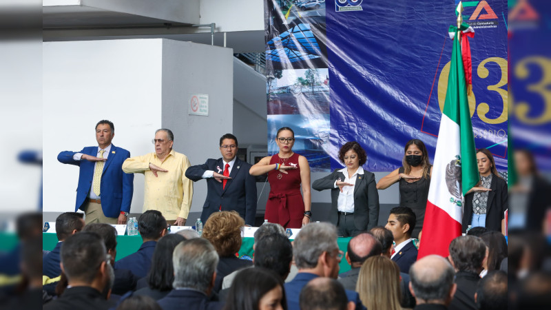 Reconoce rectora el papel de la Facultad de Contaduría y Ciencias Administrativas en la transformación de Michoacán