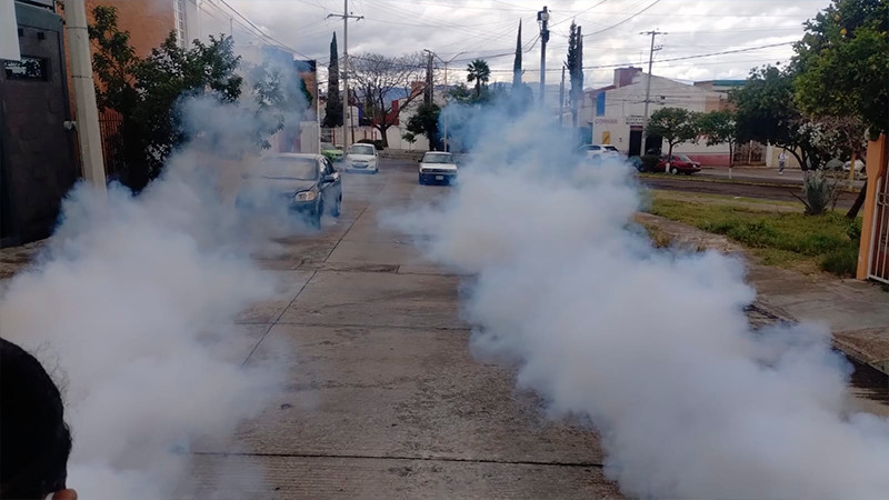 En apoyo a Aguascalientes, Salud Michoacán protegió a 28 colonias contra el dengue