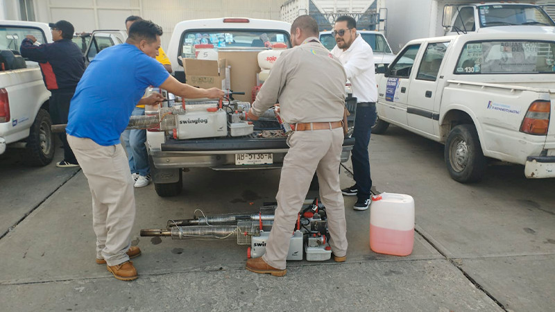 En apoyo a Aguascalientes, Salud Michoacán protegió a 28 colonias contra el dengue