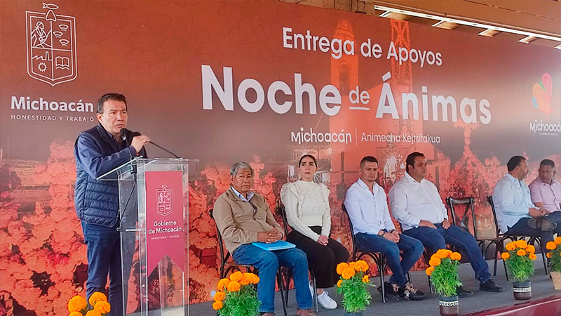 Entrega Sectur apoyos económicos para Noche de Ánimas a 22 comunidades y tres autogobiernos de Michoacán