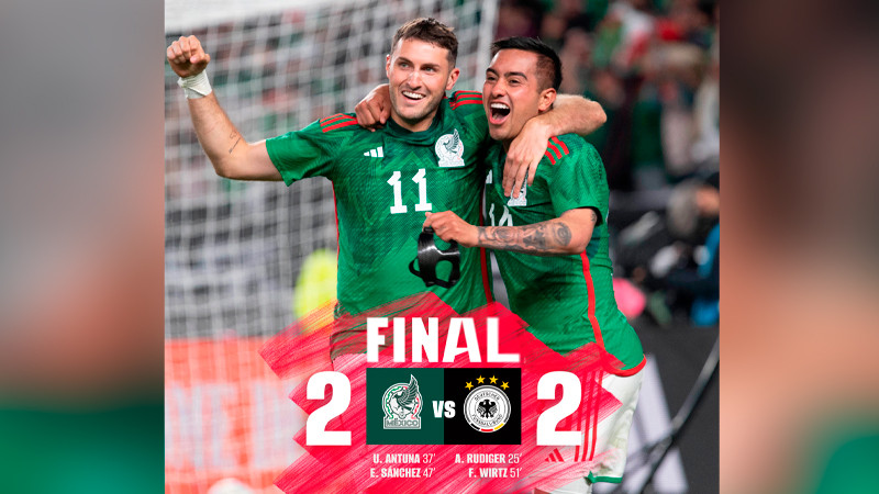 México y Alemania empatan en un amistoso lleno de emociones 