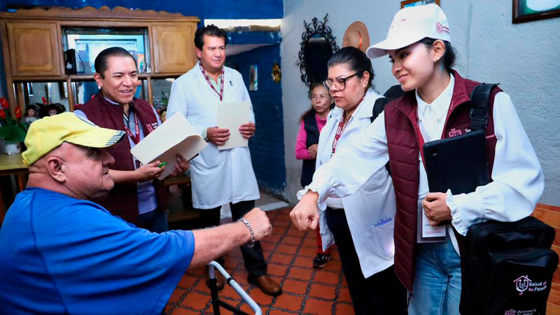 Más de 71 mil michoacanos reciben en su hogar atención médica gratuita: Salud Michoacán 