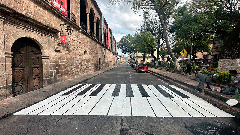 SECTUR Morelia promociona Festival Internacional de Música en cruces peatonales