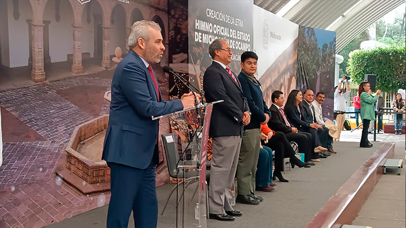 Gobierno del estado lanza convocatoria para Himno de Michoacán; buscan exaltar la cultura y la paz 