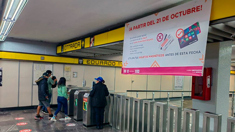 A partir del 21 de octubre ingreso a Línea 5 del Metro de la CDMX será únicamente con tarjeta MI 