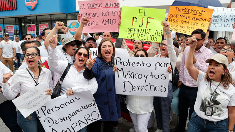Xóchitl Gálvez se suma a protestas del Poder Judicial en Nayarit 