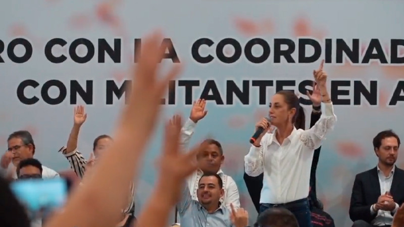 Pide Sheinbaum que repartan los libros de texto de la SEP en Aguascalientes 