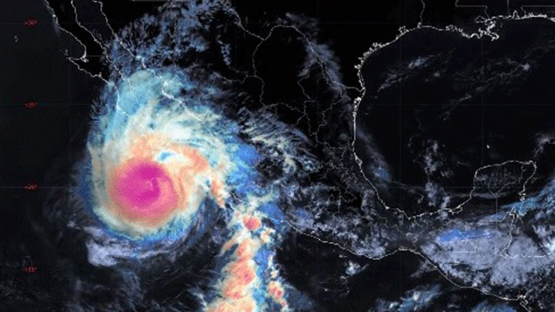 Huracán Norma categoría 3 se acerca a Los Cabos, Baja California Sur 