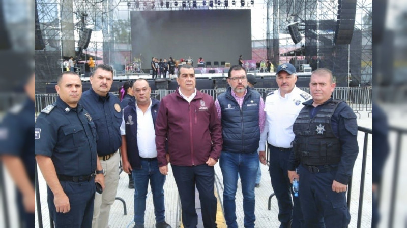 Listo operativo de seguridad por el Festival “Jalo” en el Estadio Morelos
