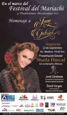 Por realizar el “XIX Festival del Mariachi y Tradiciones Mexicanas 2016” en Morelia  - Foto 1 