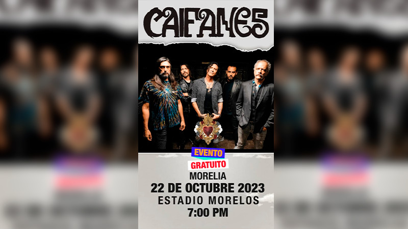 Hoy en el Morelos, Caifanes toca a las 7:00 pm; acceso desde las 5:00 pm 