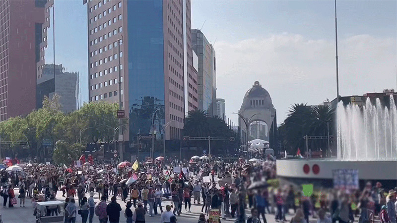 Realizan marcha a favor de Palestina en Ciudad de México 