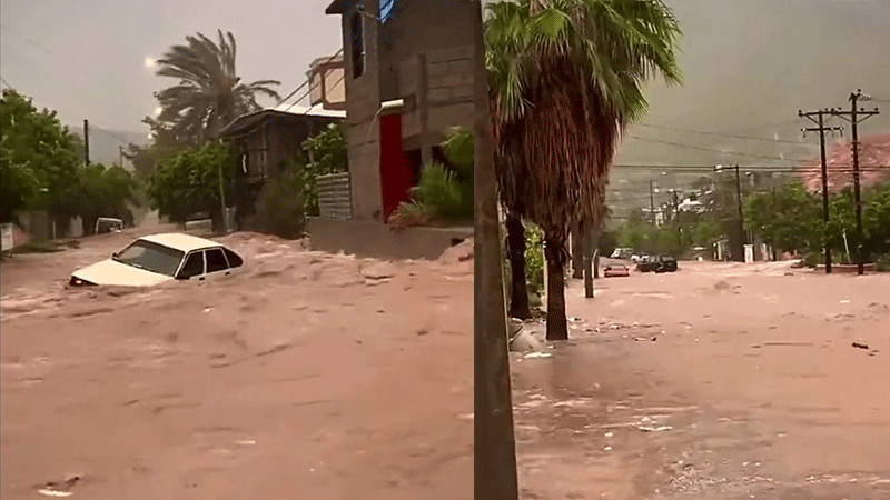 Inundaciones, 2 muertos y daños materiales, resultado del paso de ‘Norma’ en BCS y Sinaloa 