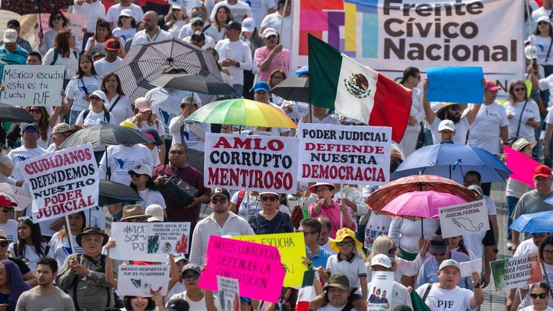 Marchas en defensa del Poder Judicial se registraron en 35 ciudades de México 