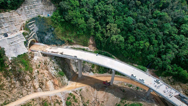Afina SICT trabajos para inauguración de nueva autopista Barranca Larga -Ventanilla en Oaxaca 